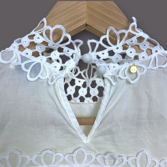 Anthropologie Harlyn Lita Eyelet Lace Blouse - Picture 6 of 10